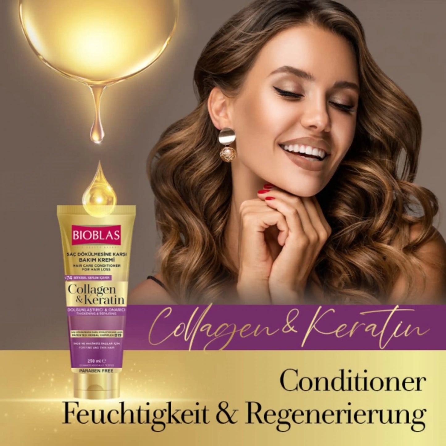 BIOBLAS Collagen & Keratin Hair Care Conditioner 250ml