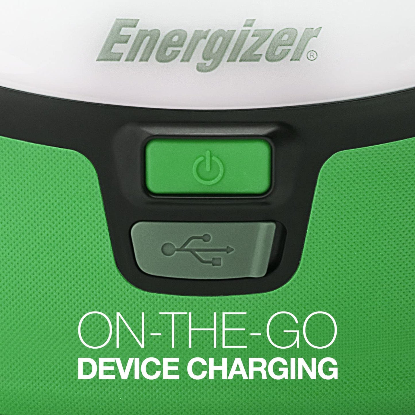 Energizer Rechargeable LED Lantern, Bright Camping Lantern, Water Resistant Emergency Light with Micro-USB Charging Cable, Pack of 1, Bright Green - Medaid International