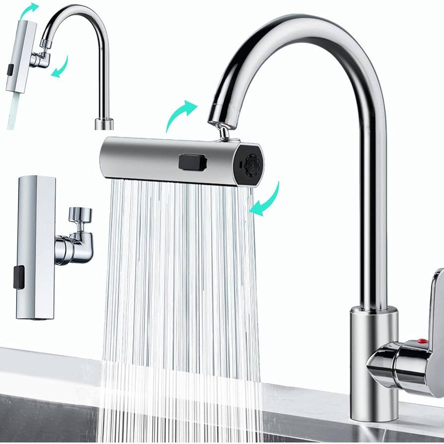 3 in 1 Waterfall Kitchen Faucet 360°