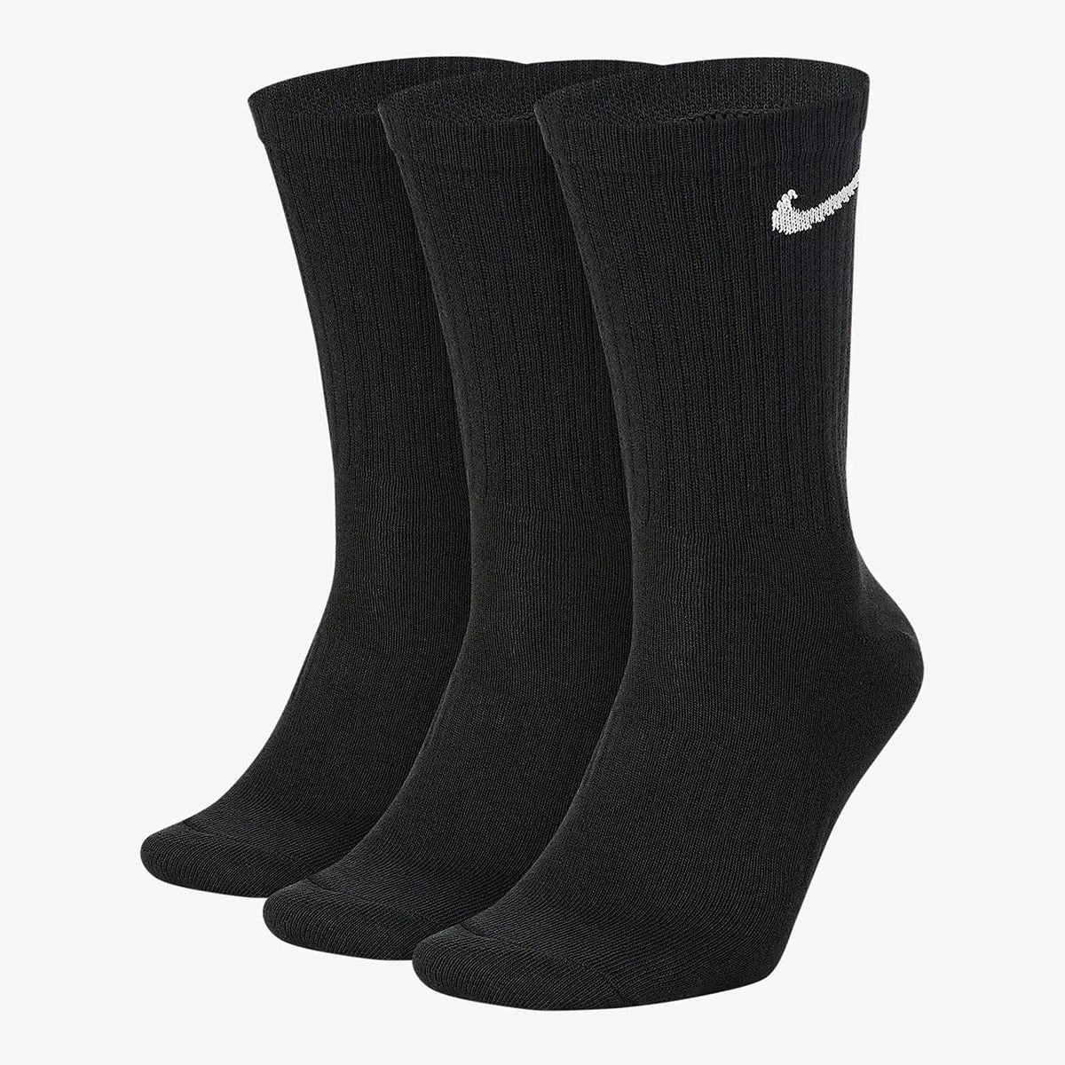 NIKE Men's Medium / 3PPK Value Cotton Crew SMLX, Black/White, M - Medaid International