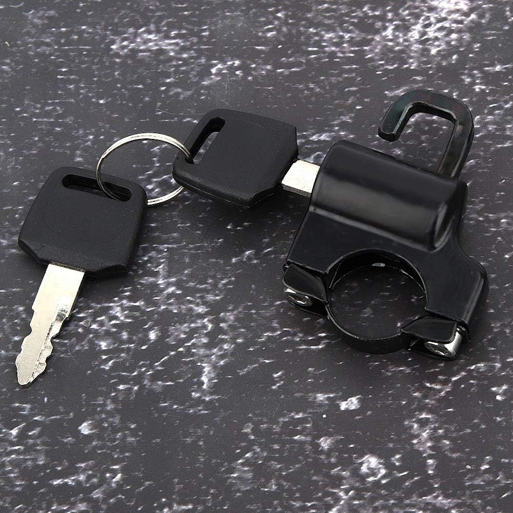 Motorcycle Helmet Lock Anti-Theft,Universal Helmet Lock Anti Theft Helmet Lock Cable,Tamper-Proof Helmet Security Lock with 2 Keys,Metal Helmet Locks for Motorcycles Scooter Street Bike