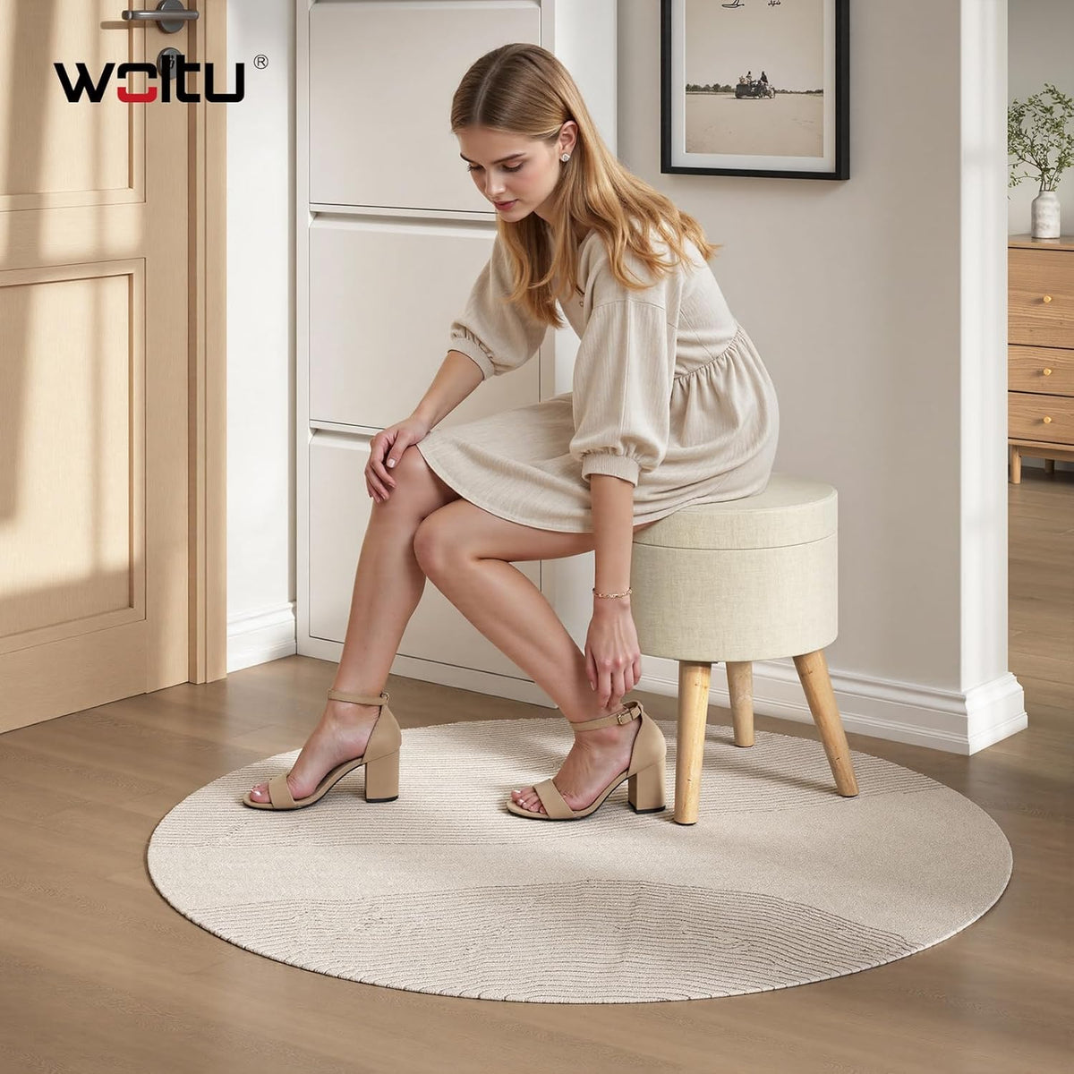 WOLTU Storage Ottoman Chair Stool (SH08CM_1)