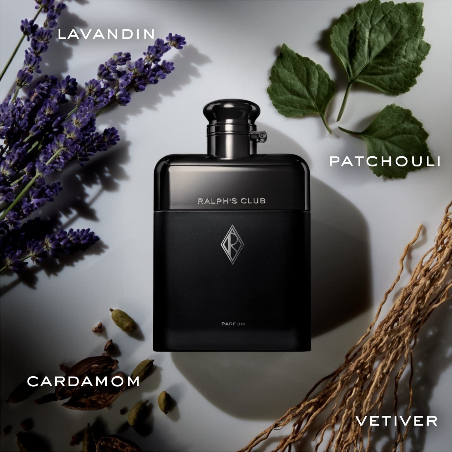 RALPH LAUREN FRAGRANCES Ralph's Club - Parfum - Men's Cologne - Woody & Ambery - With Lavandin, Vetiver, Cardamom, and Patchouli - Intense Fragrance - 3.4 Fl Oz - Medaid International