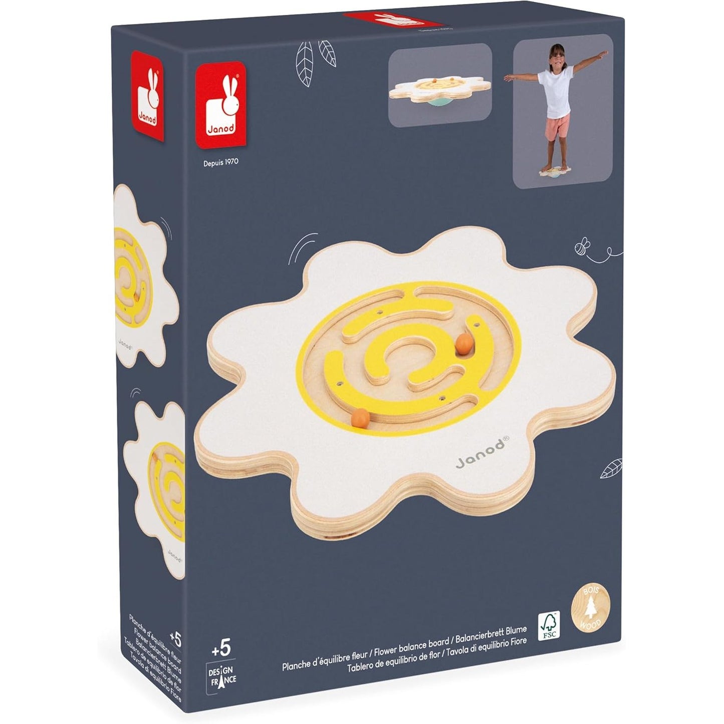 Janod - Sweet Cocoon Flower - Balance Board