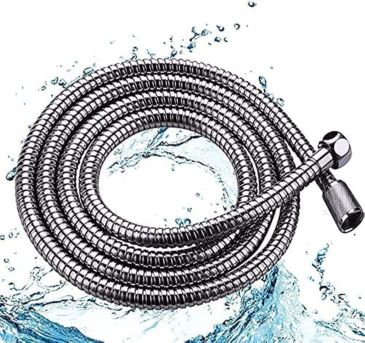 JOMOO Shower Hose, Flexible Stainless Steel Handheld Shower Hose 5 Ft 60 Inches Replacement Hose for Handheld Shower Extra Long, Chrome