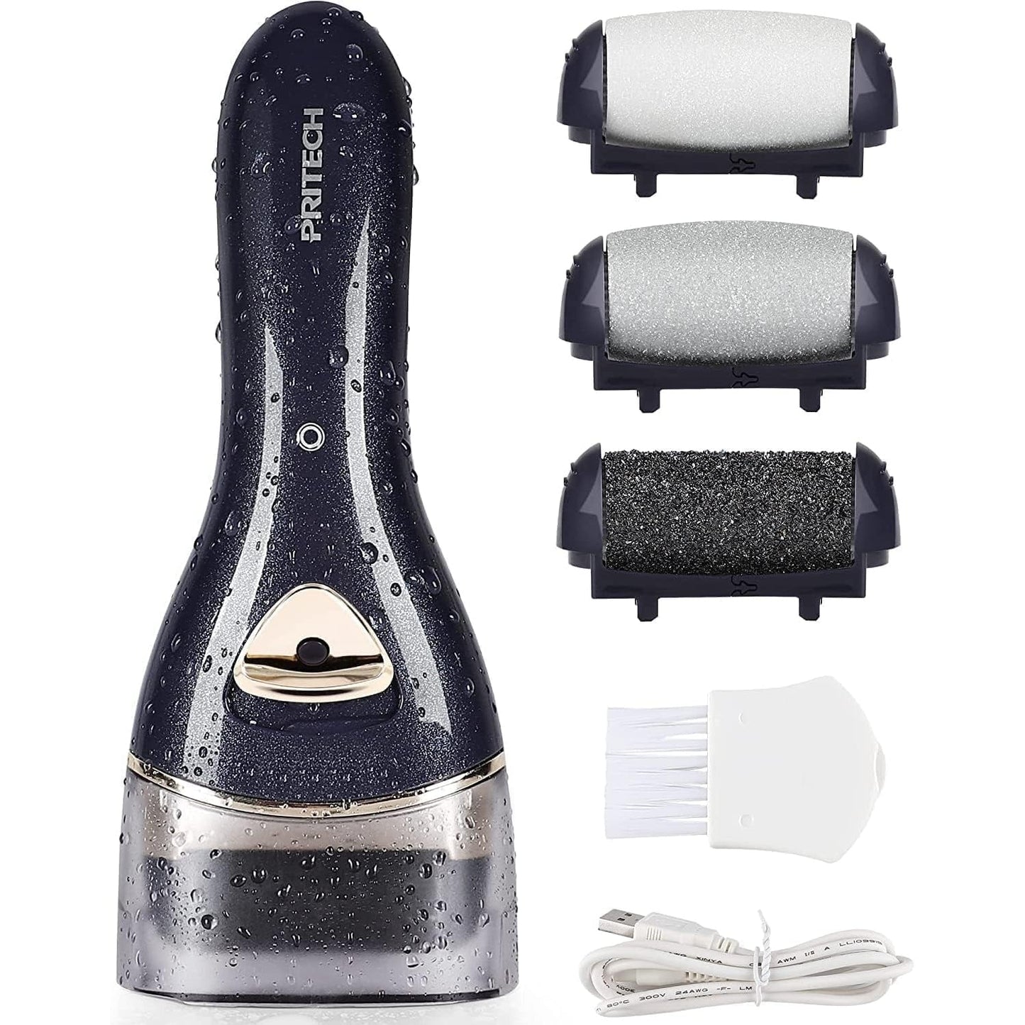 Electric Feet Callus Removers Rechargeable,Portable Electronic Foot File Pedicure Tools, Electric Callus Remover Kit,Professional Pedi Feet Care Perfect for Dead,Hard Cracked Dry Skin Ideal Gift - Medaid International