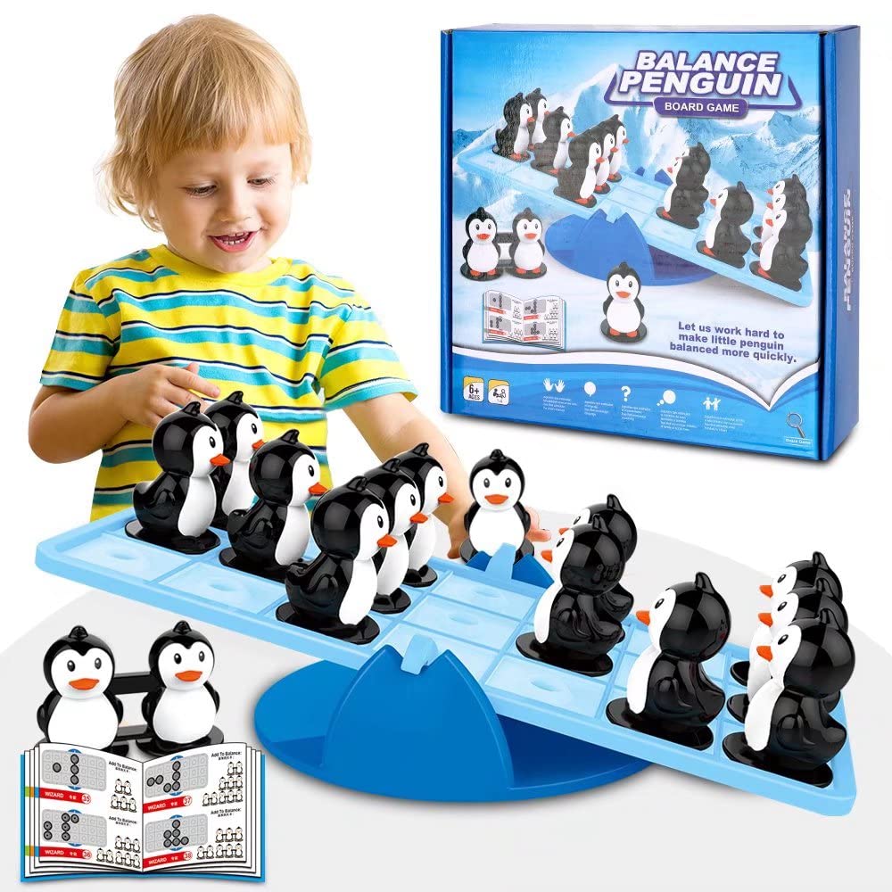 Penguin Balance Math Game for Kids