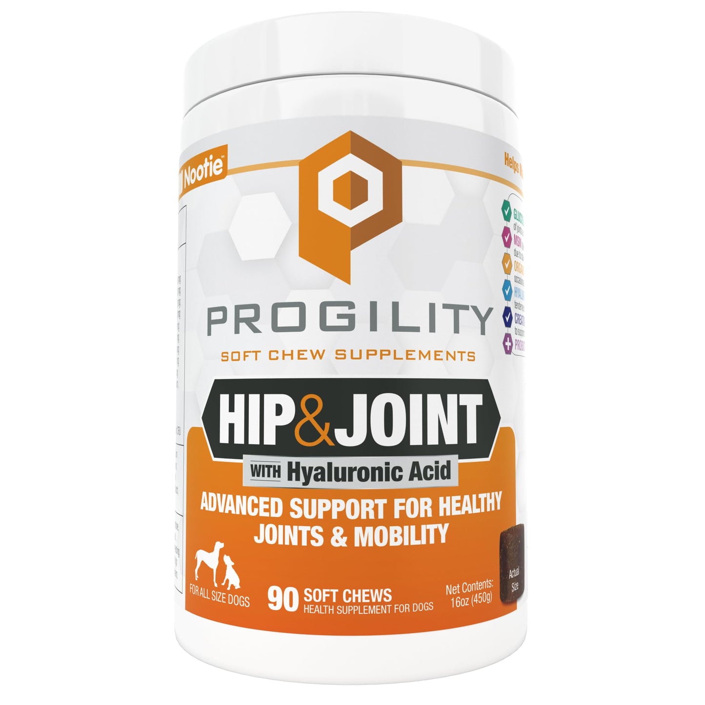 Nootie, Progility, Hip & Joint, For Dogs, 90 Soft Chews