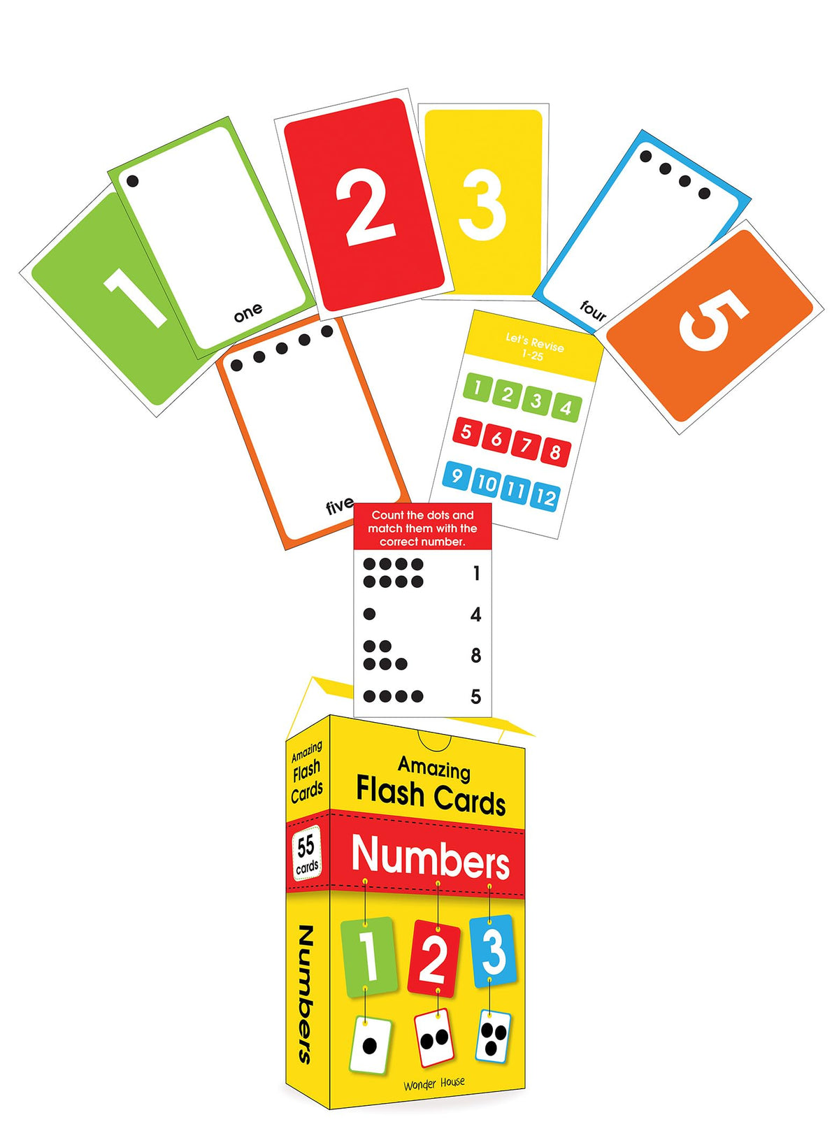 Amazing Flash Cards Numbers: Early Development OF Preschool Toddler (55 Cards)