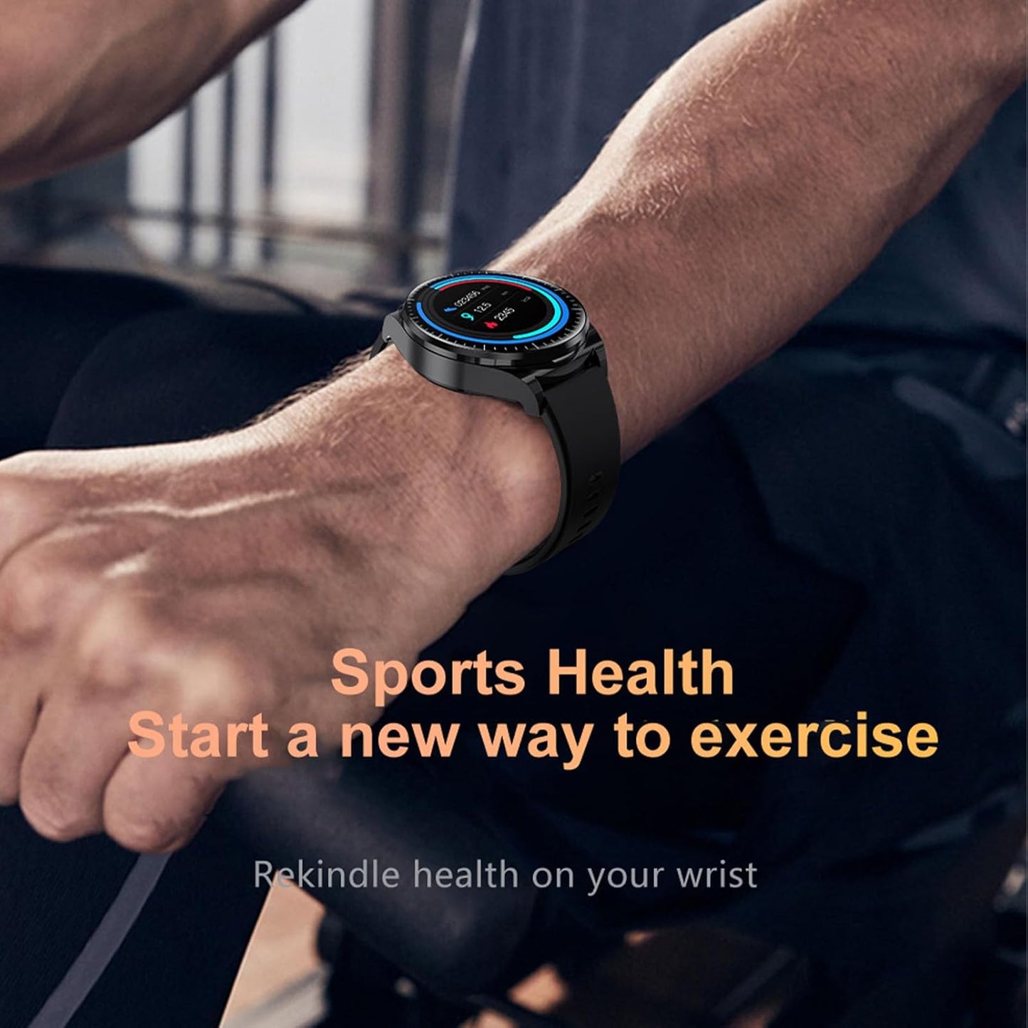 Findtime Smart Watch 1.53 Inch with Bluetooth Wireless Earphones