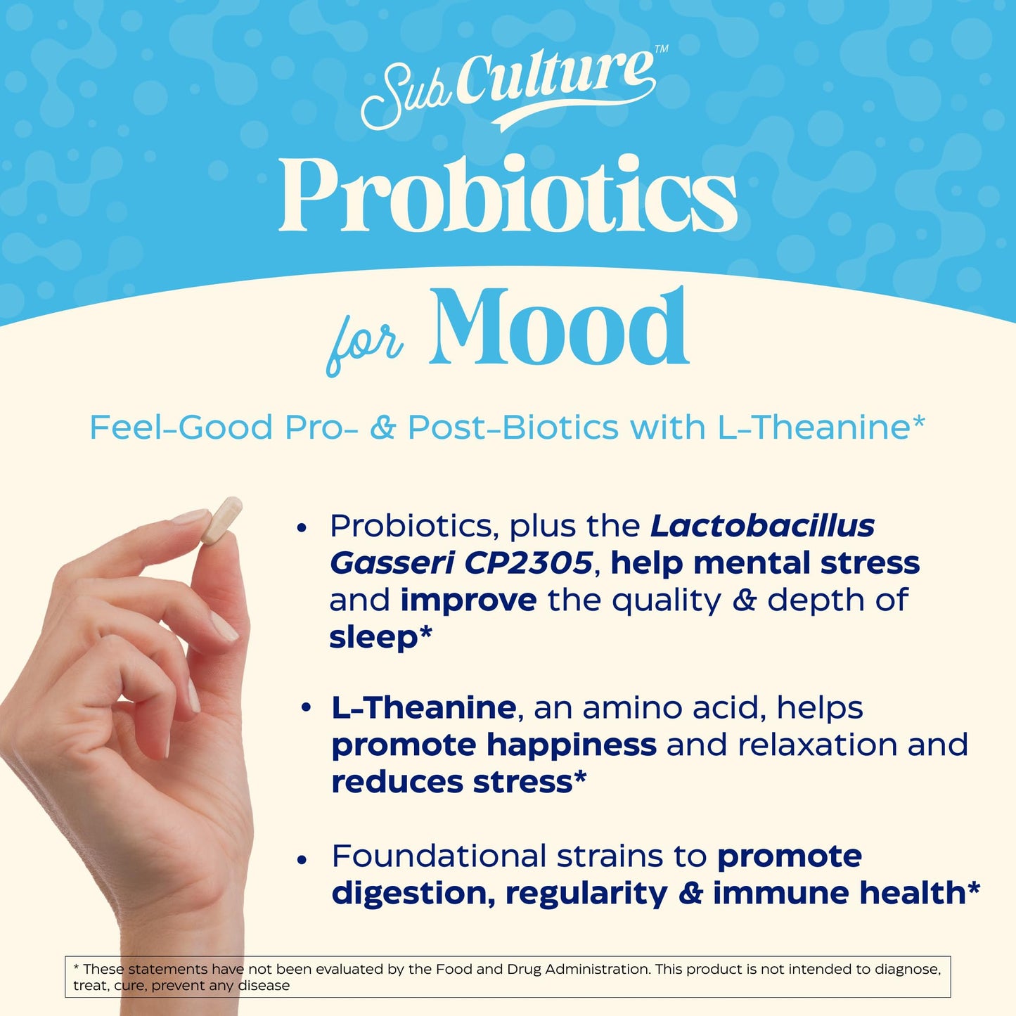 Enzymedica SubCulture Probiotics for Mood, Stress, & Sleep, 50 Billion CFU, Promotes Relaxation, Immune + Digestive Health & Regularity, 30 Count - Medaid International
