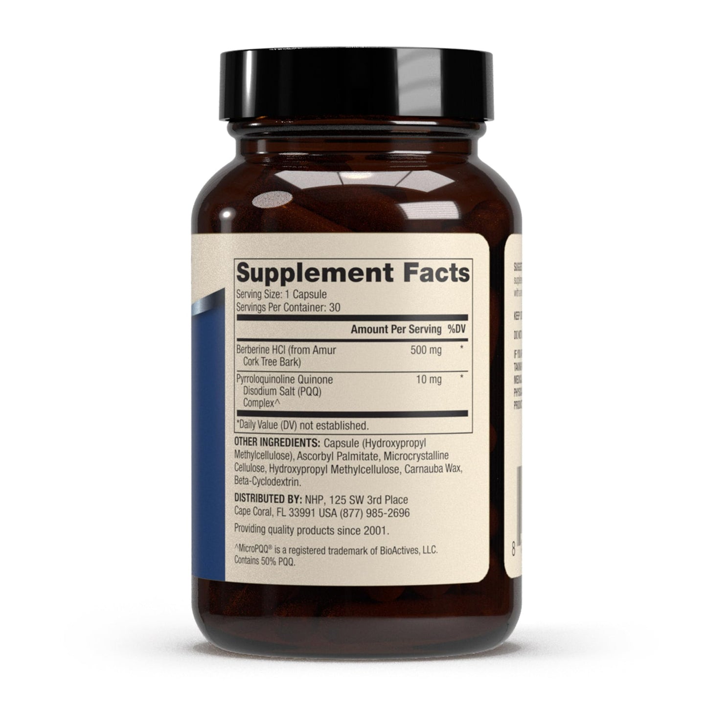 Dr. Mercola Berberine and MircoPQQ Advanced - Offers Metabolic, Mitochondrial, Brain & Immune Support - GMO-Free, Gluten-Free & Soy-Free - 30 Capsules (30 Servings) - Medaid International