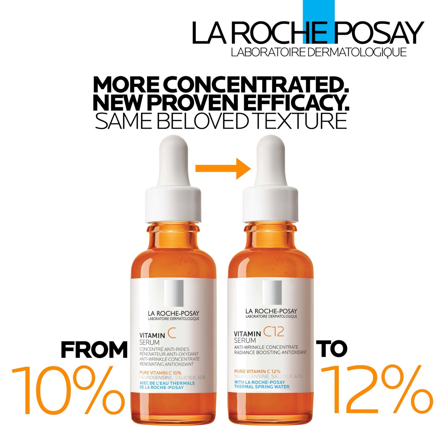 La Roche-Posay Pure Vitamin C Serum For Face With Hyaluronic Acid & Salicylic Acid, Hydrating & Brightening Serum, Boost Radiance & Reduce Wrinkles, Paraben Free - Medaid International