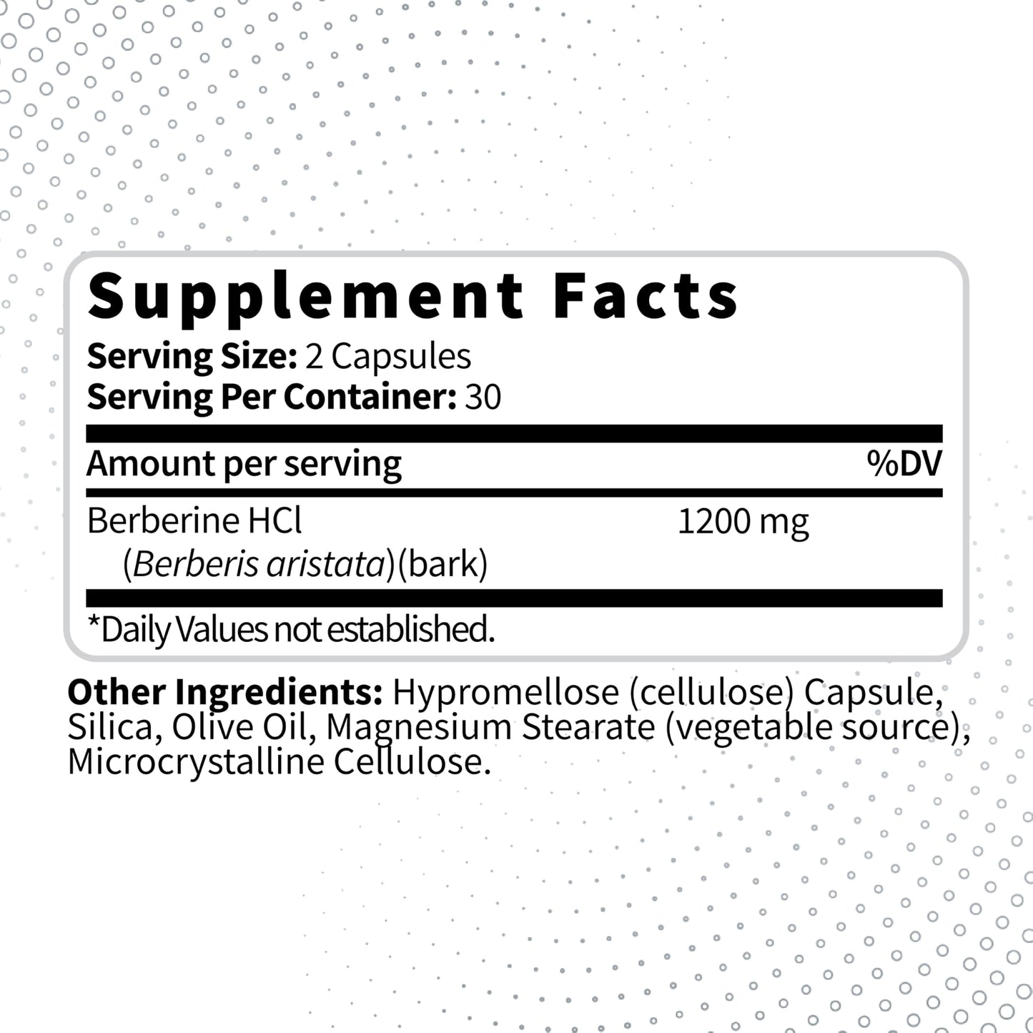 Type Zero Berberine HCL 1200mg 60 Capsules - Clean, Non-GMO, Gluten Free Supplement - Medaid International