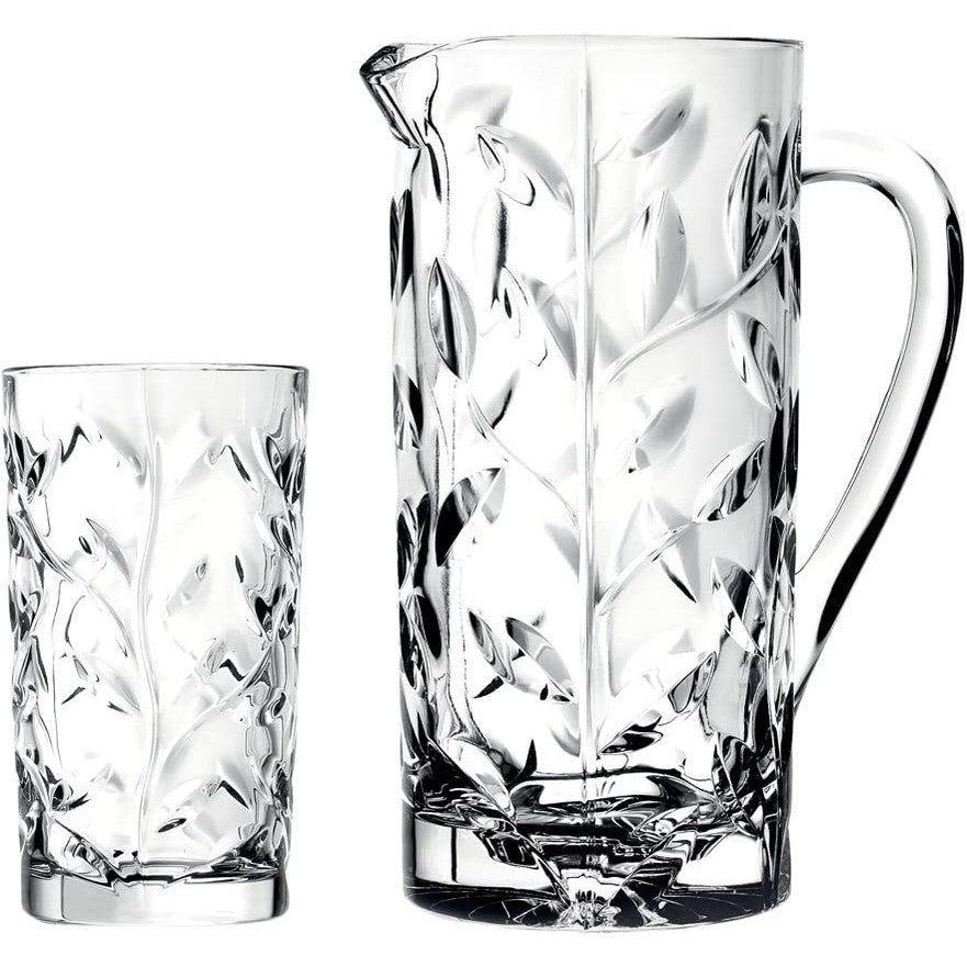 RCR laurus drink set(1 jug+6 HB tumblers)