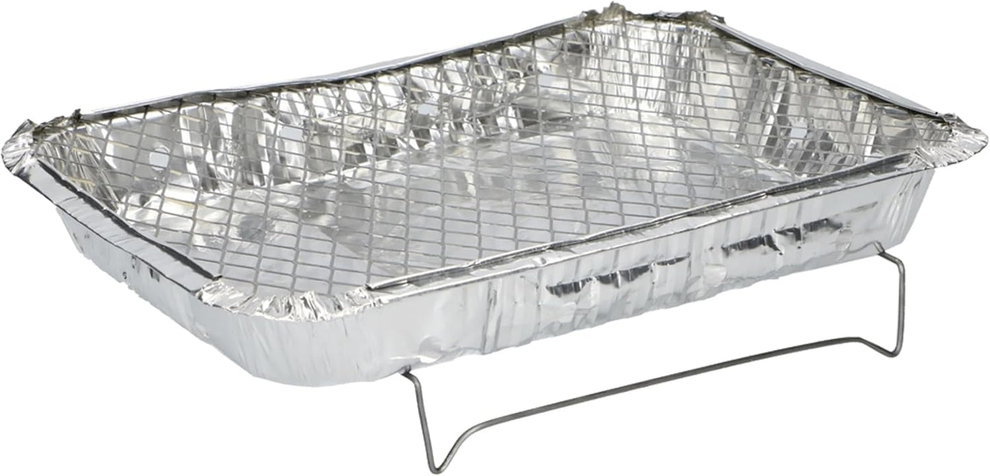 RESCH Portable Charcoal Disposable Grill with Charcoal & Grate
