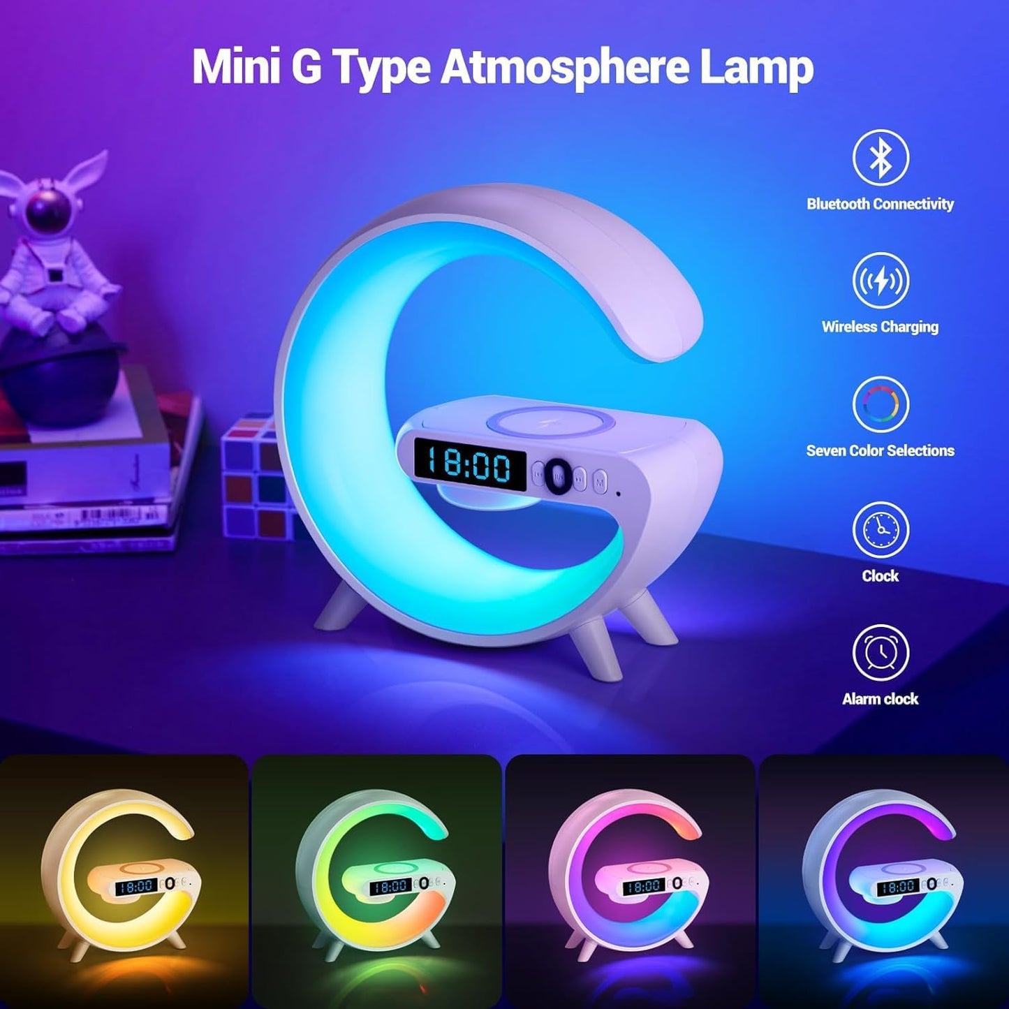 4 in 1 Wireless Charger Night Light Lamp