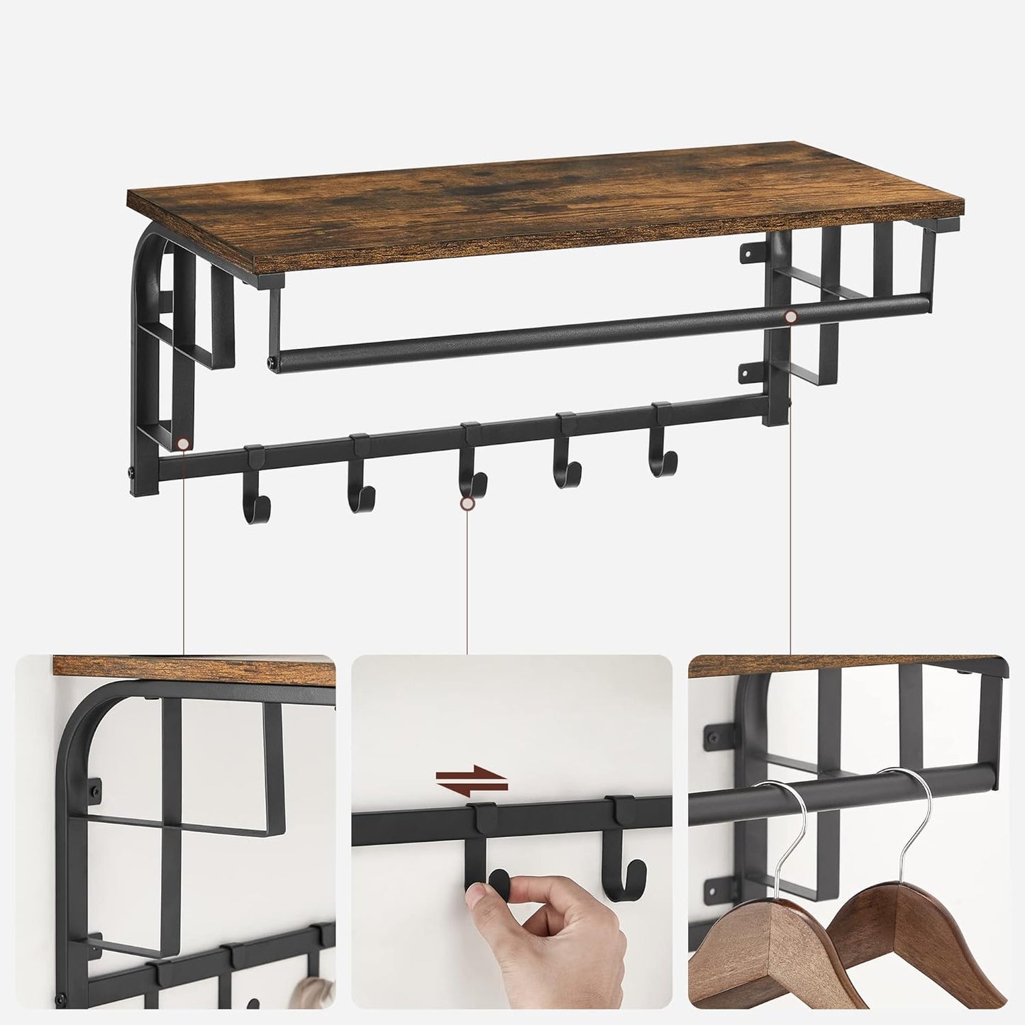 VASAGLE Coat Rack LCR12BX