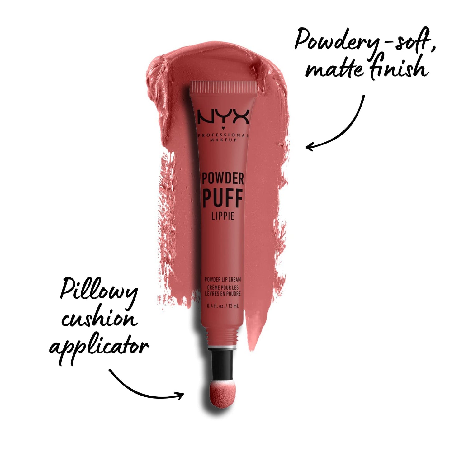 NYX PROFESSIONAL MAKEUP Powder Puff Lippie Lip Cream, Liquid Lipstick - Best Buds (Nude Rose) - Medaid International