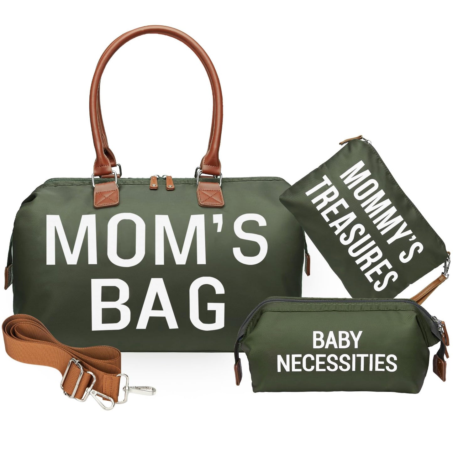 Miila - Mommy Bag Diaper Tote - Insulated Pocket - Green