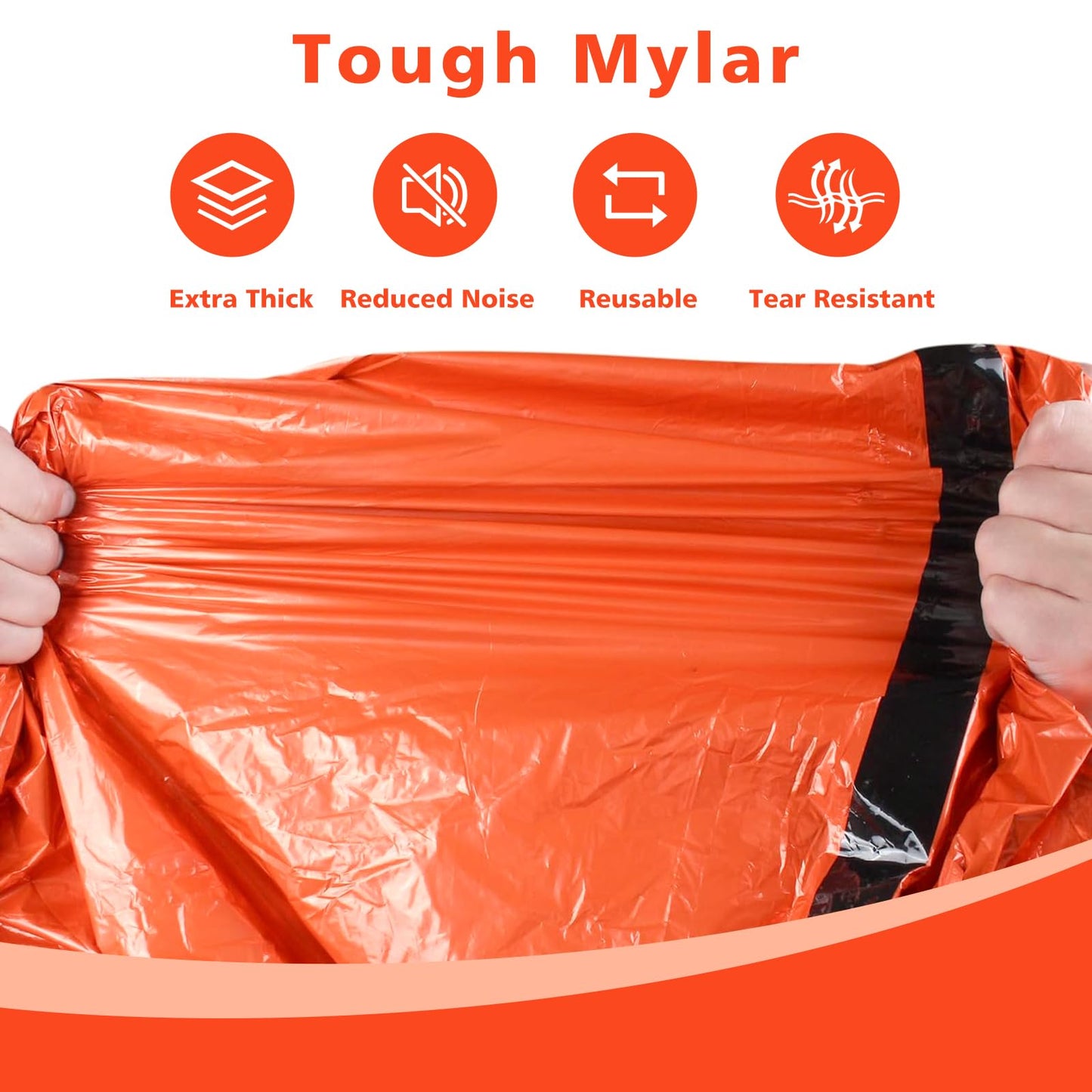 Zmoon Emergency Sleeping Bag Survival Bag, Portable Waterproof Thermal Bivy Sacks,Bivvy Bags,Camping Mylar Sleeping Bag Survival Gear Emergency Blankets Survival Shelter (Mixed Colors Pack of 4)