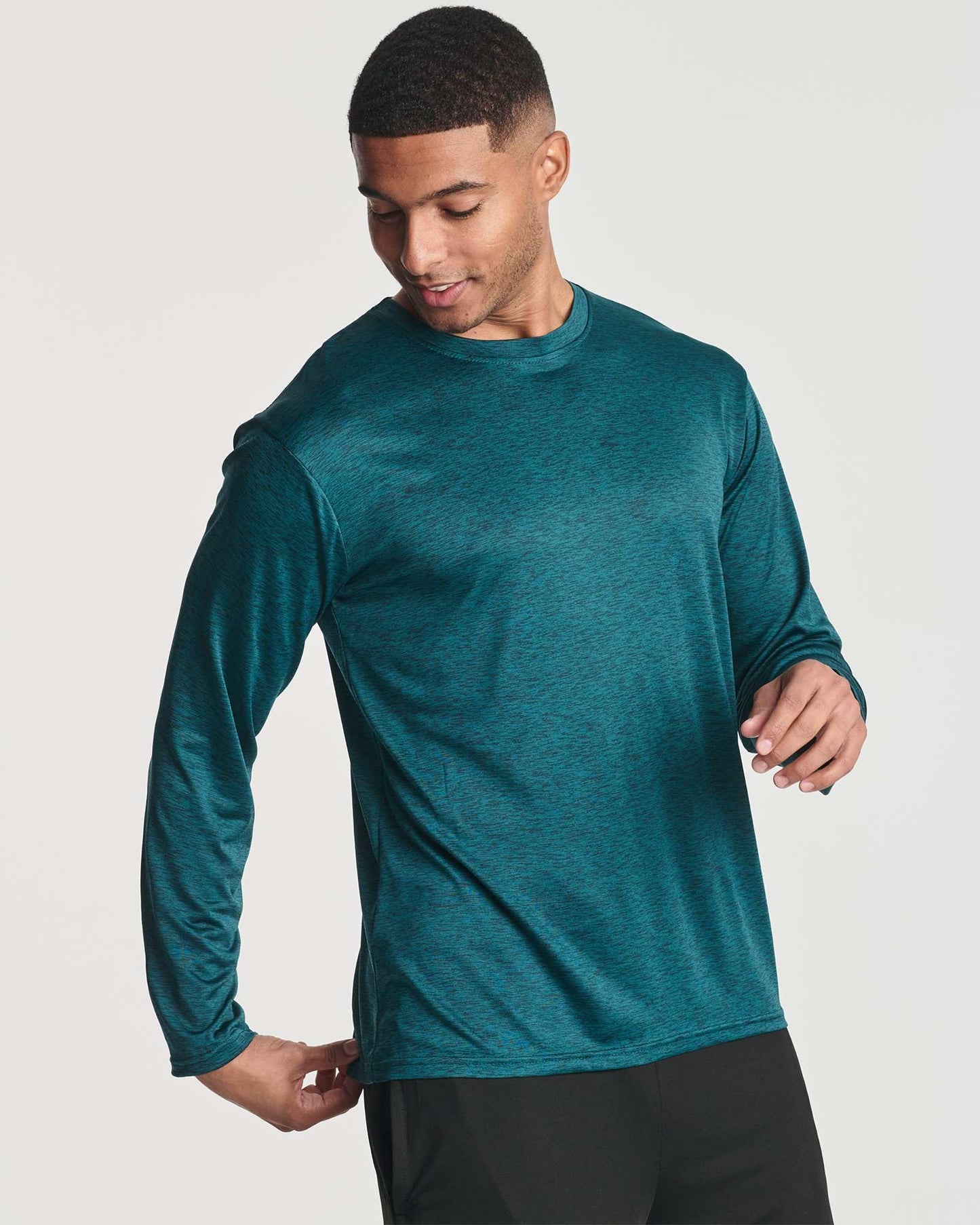 Real Essentials 4 Pack: Mens Long Sleeve Dry Fit T Shirts Hiking Fishing Workout Gym Work Sun UPF 50 Wicking Running Tee, Set 2, XX-Large - Medaid International