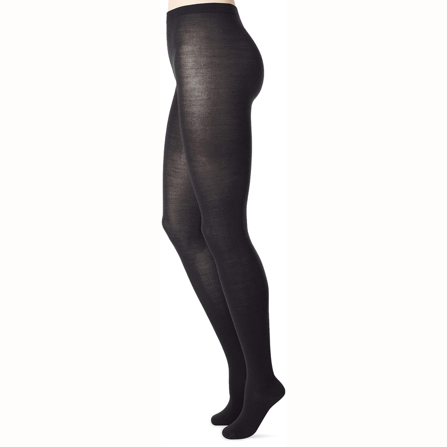 Wolford Merino Women’s Tights – Thick Opaque Knit – Virgin Wool Blend – Reinforced Toes – Knit Waistband Anthracite SM (4'11"-5'9", 99-165 lbs) One Size - Medaid International