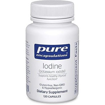 Pure Encapsulations Iodine (Potassium Iodide) - Hypoallergenic Supplement Supports Healthy Thyroid Function - 120 Capsules