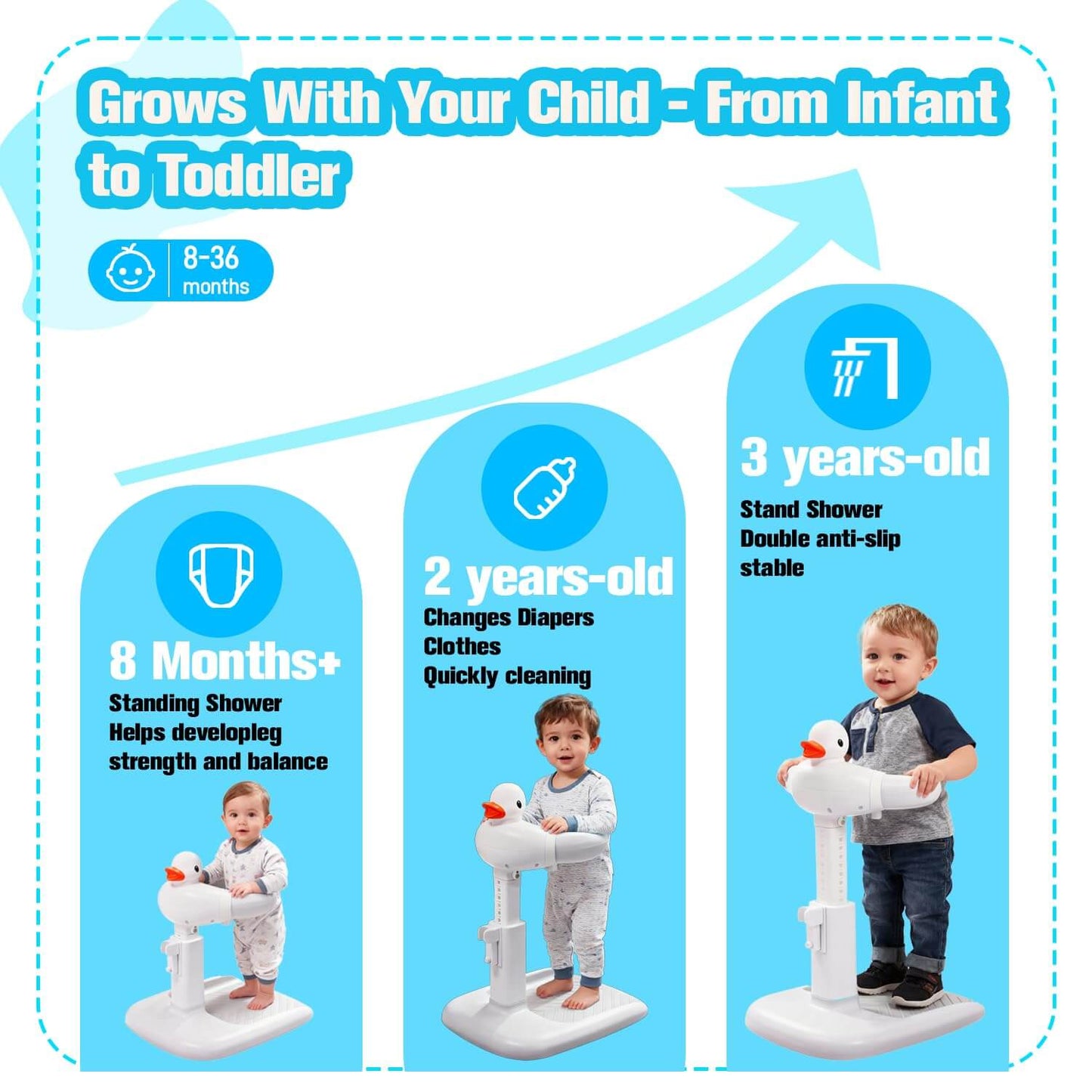Baby Bath Stand (Stool included)
