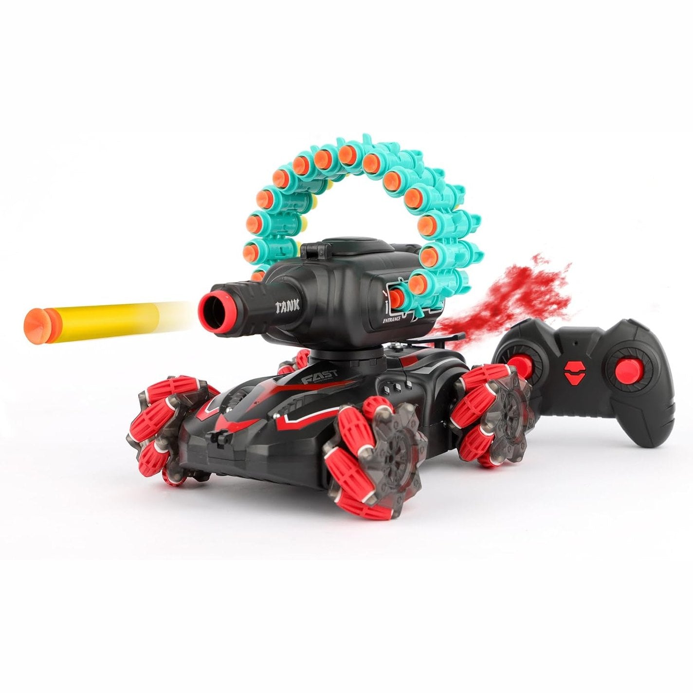(Net)Remote Control Tank Shooting Foam Darts