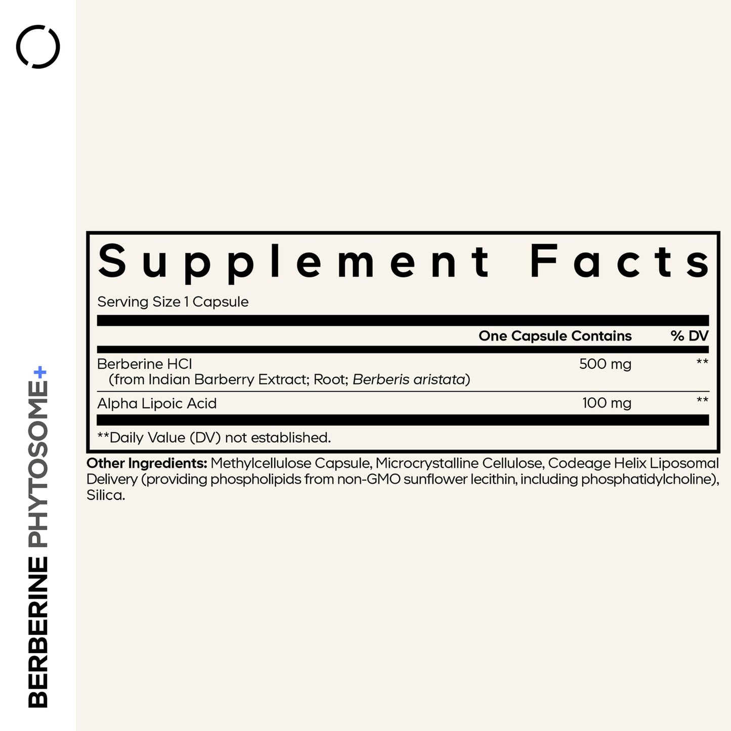 Codeage Berberine Phytosome Supplement - Berberine HCL, Alpha Lipoic Acid, Phospholipid Complex - 2-Month Supply - Berberine HCL - Berberine Hydrochloride - Gluten-Free, Non-GMO - 60 Capsules - Medaid International
