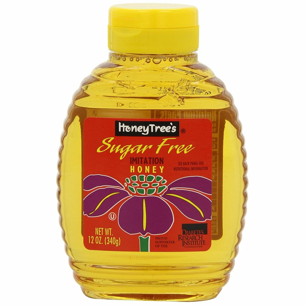 HoneyTree Sugar Free Imitation Honey 12oz, (Pack of 6) - Medaid International