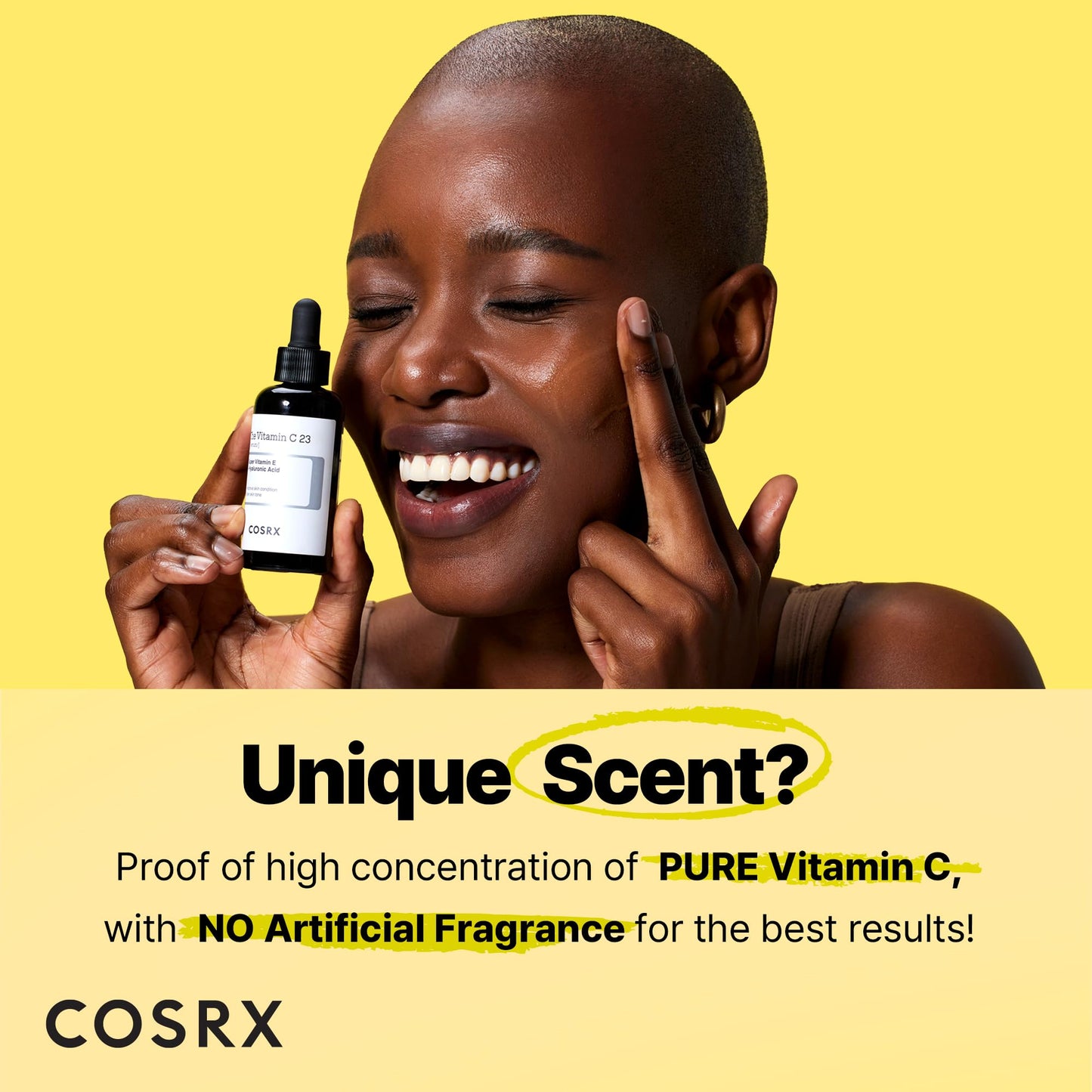 COSRX Pure Vitamin C 23% Serum with Vitamin E & Hyaluronic Acid, Hydrating Facial Serum for Fine Lines, Uneven Skin Tone & Dull Skin, 0.7oz/20g, Korean Skin Care - Medaid International