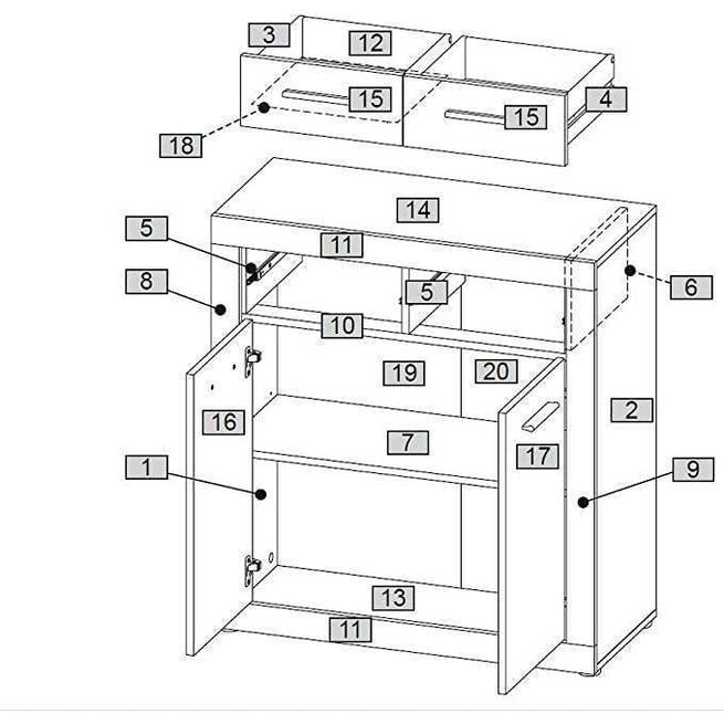 Sassari Dresser – Made in Germany