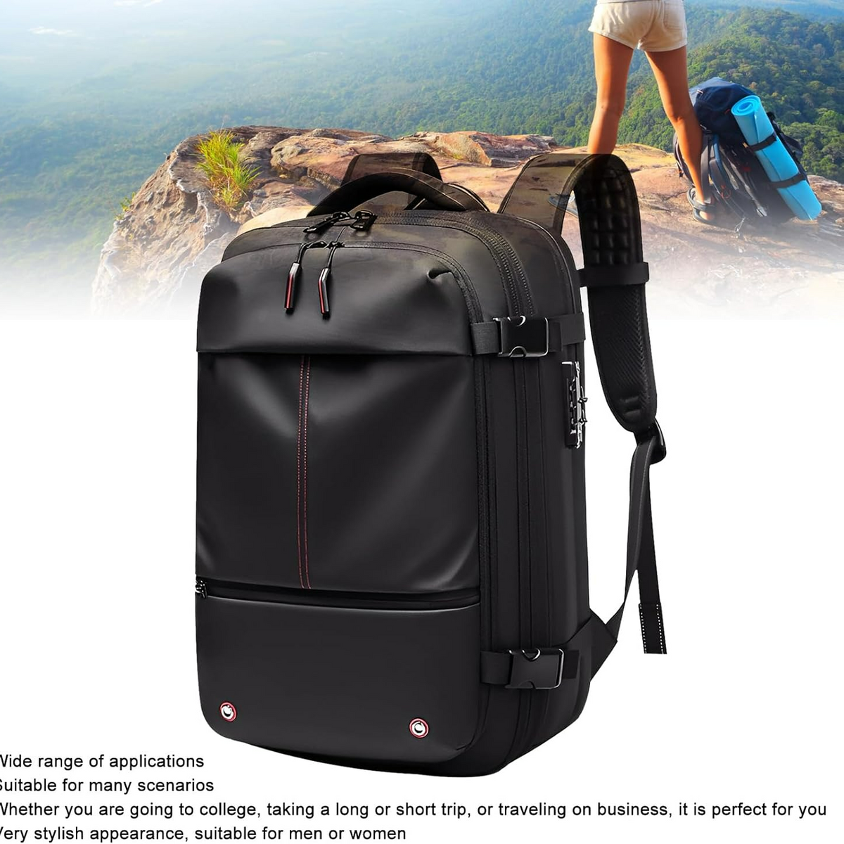 Vacuum Compression Travel Backpack with Pump – Space Saver Bag for Camping & Luggage - Medaid International