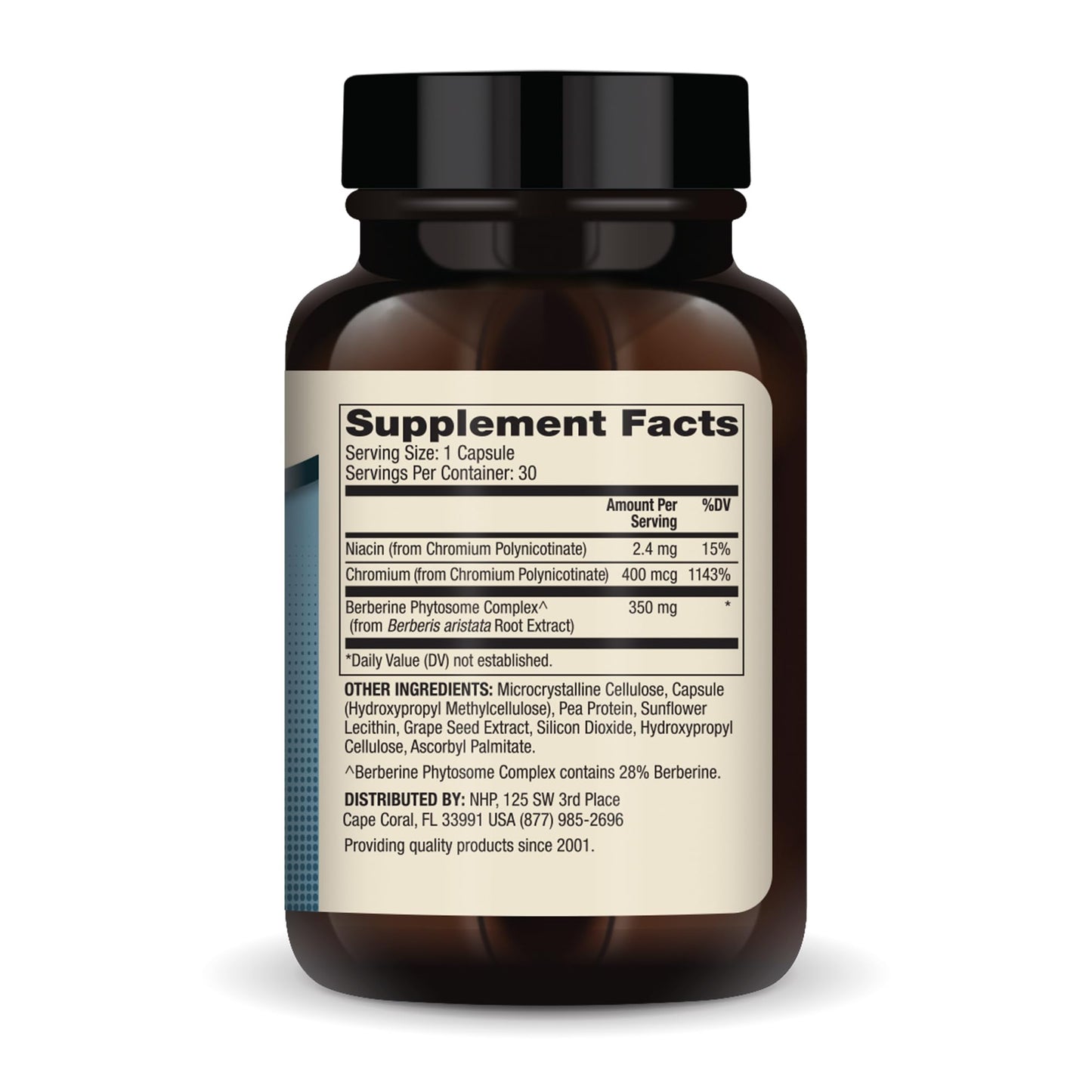 Dr. Mercola Biothin Berberine with Chromium - Supports Healthy Metabolic Function - Enhanced Absorption - Non-GMO, Gluten-Free & Soy-Free - 30 Capsules (30 Servings) - Medaid International