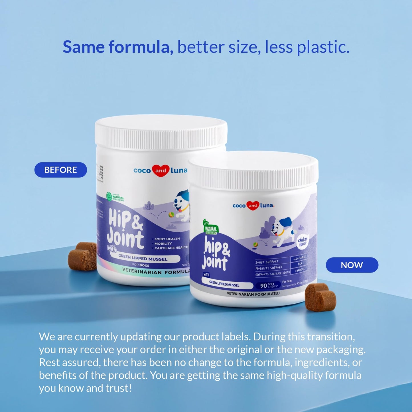 Hip and Joint Supplement for Dogs - with Collagen, Glucosamine for Dogs - Fish Oil - Green Lipped Mussel - Hip & Joint Support, Ease Inflammation, Antioxidant.