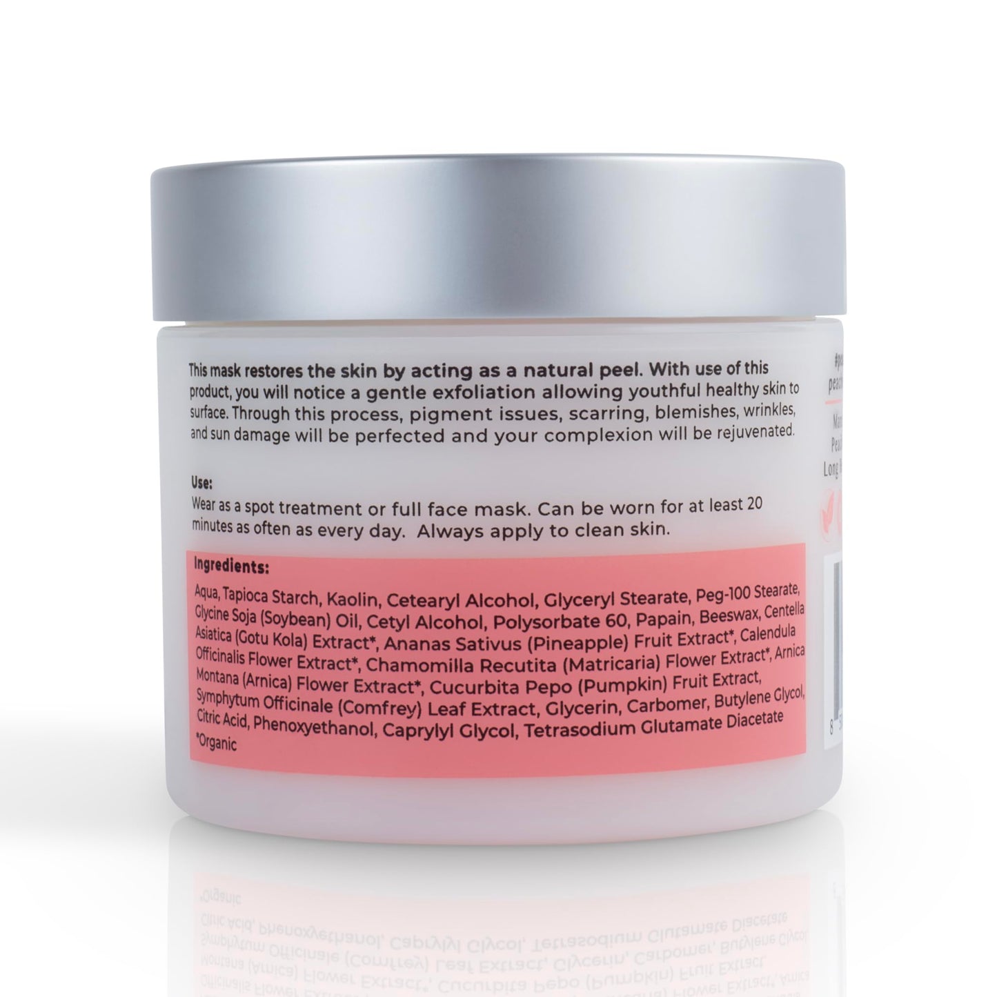 Hydrating Face Mask with Beeswax, Avocado Oil, Pumpkin, and More – Gently Removes Dead Skin Cells – Miracle Mask (1.7 oz) - Medaid International