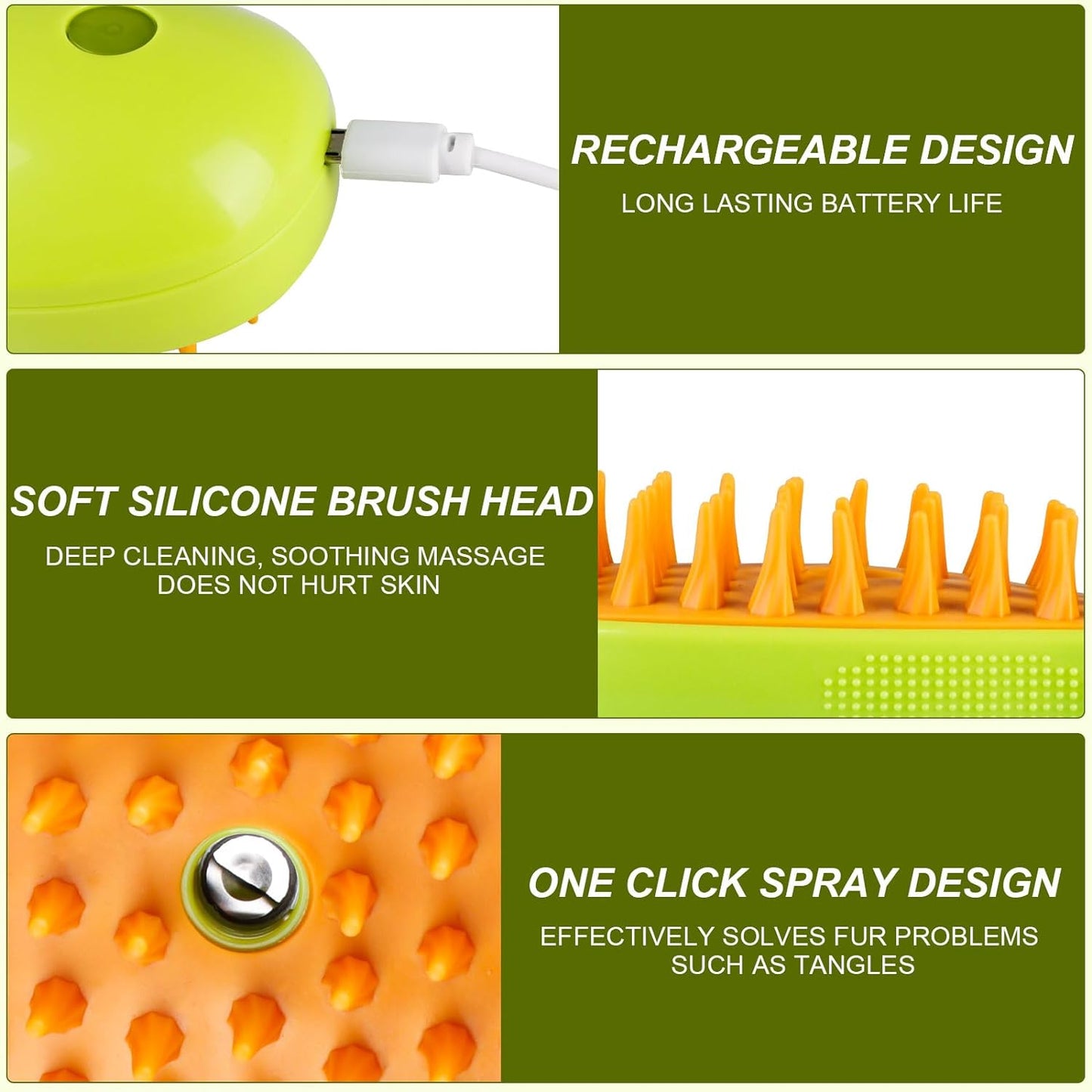 Steamy Pet Brush