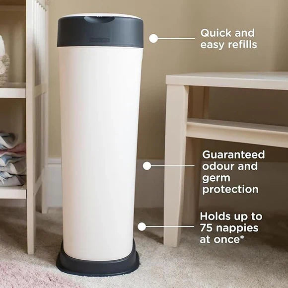 Tomme Tippe - Twist&Click XL Nappy Bin - White - Refill Cassete