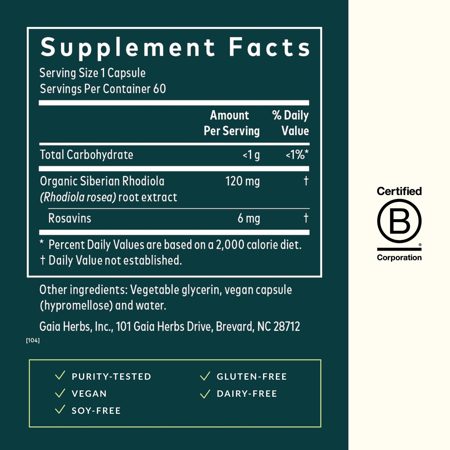Gaia Herbs Rhodiola Rosea - Stress Support Supplement Traditionally for Supporting Healthy Stamina & Endurance - with Siberian Rhodiola Root Extract* - 60 Vegan Liquid Phyto-Capsules (30-Day Supply) - Medaid International