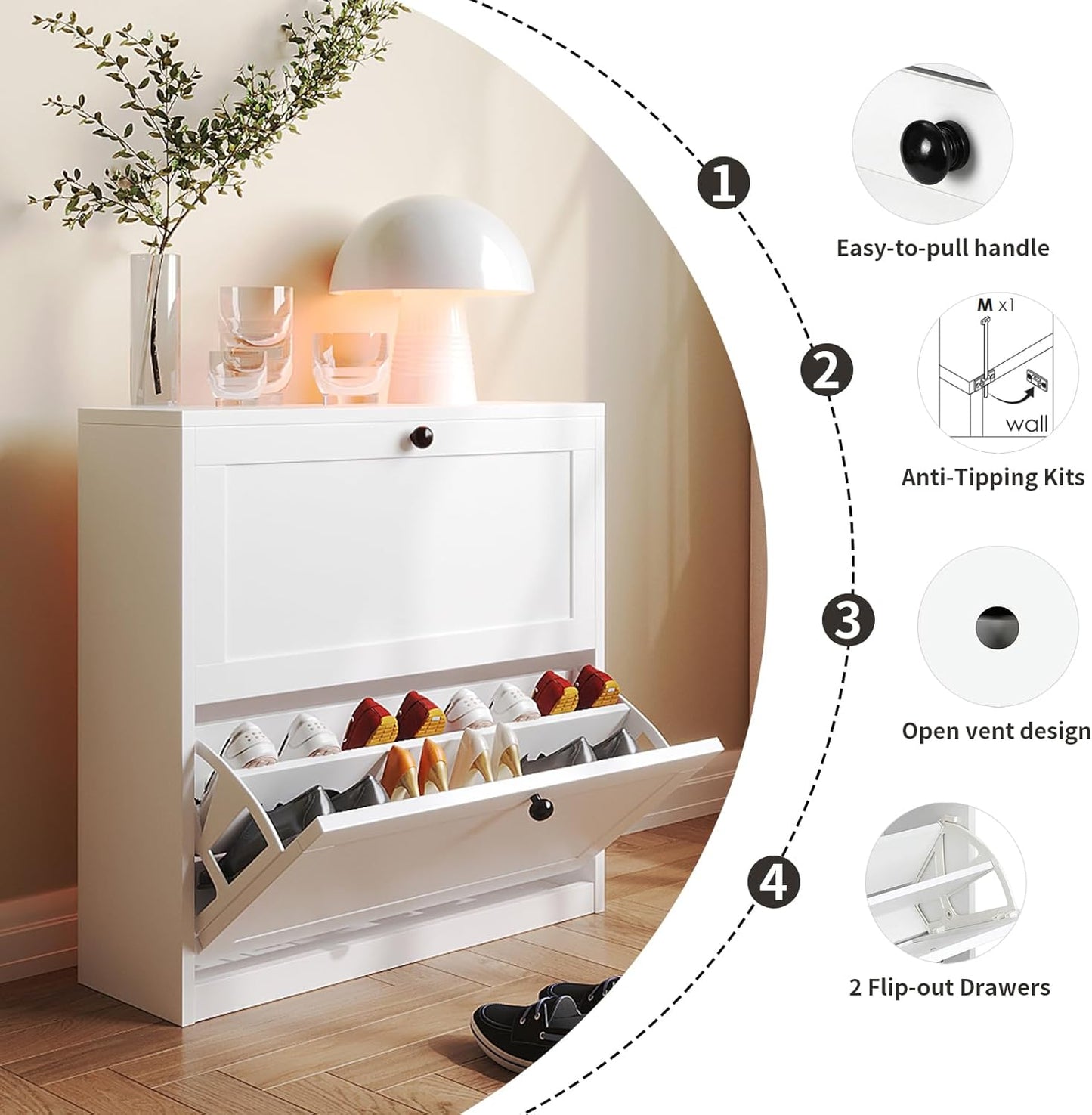 Slim Shoe Rack