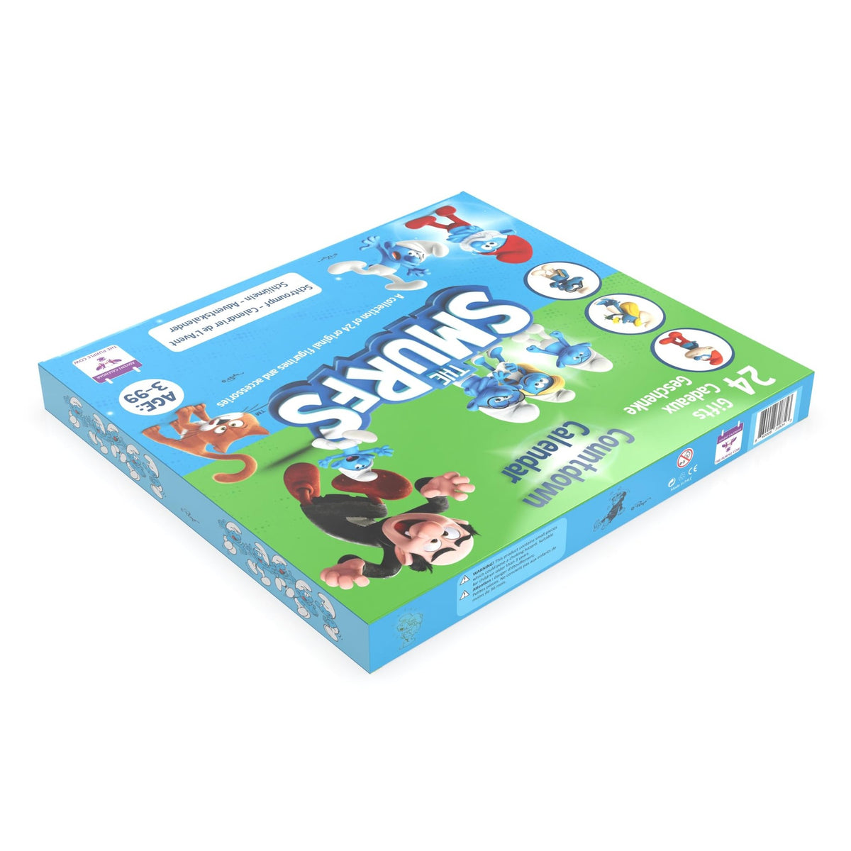 The original SMURFS countdown Calendar 2025 Collectible Cartoon Toys for Boys and Girls, 12 Figurines + 12 SMURFY gifts! Ages 3+. 24 Pieces - Medaid International