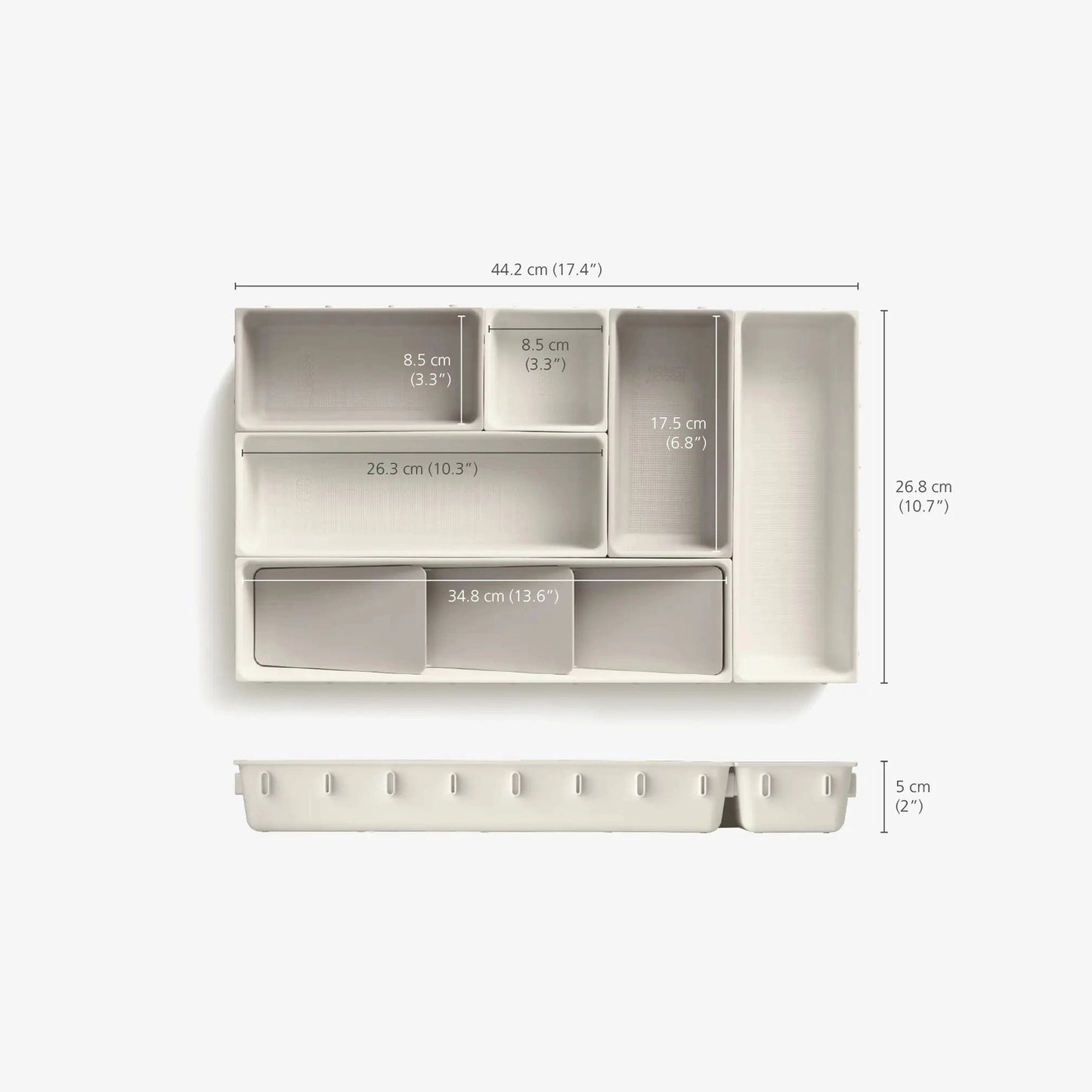 Joseph Joseph Viva 7-piece Makeup Drawer Organiser Set
