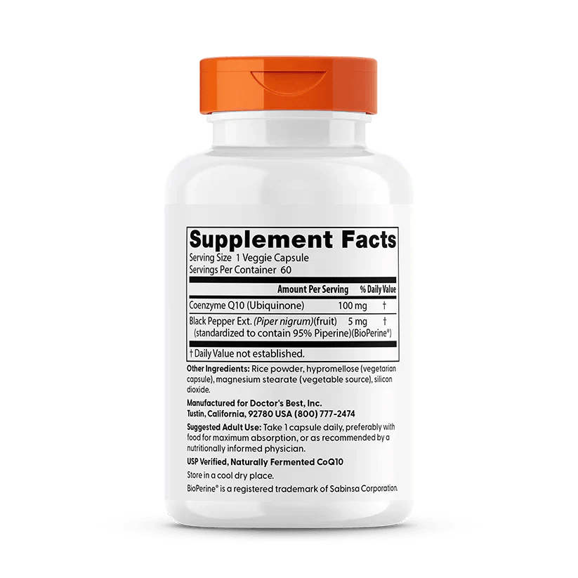 Doctor's Best High Absorption CoQ10 100 mg 60 Veggie Caps