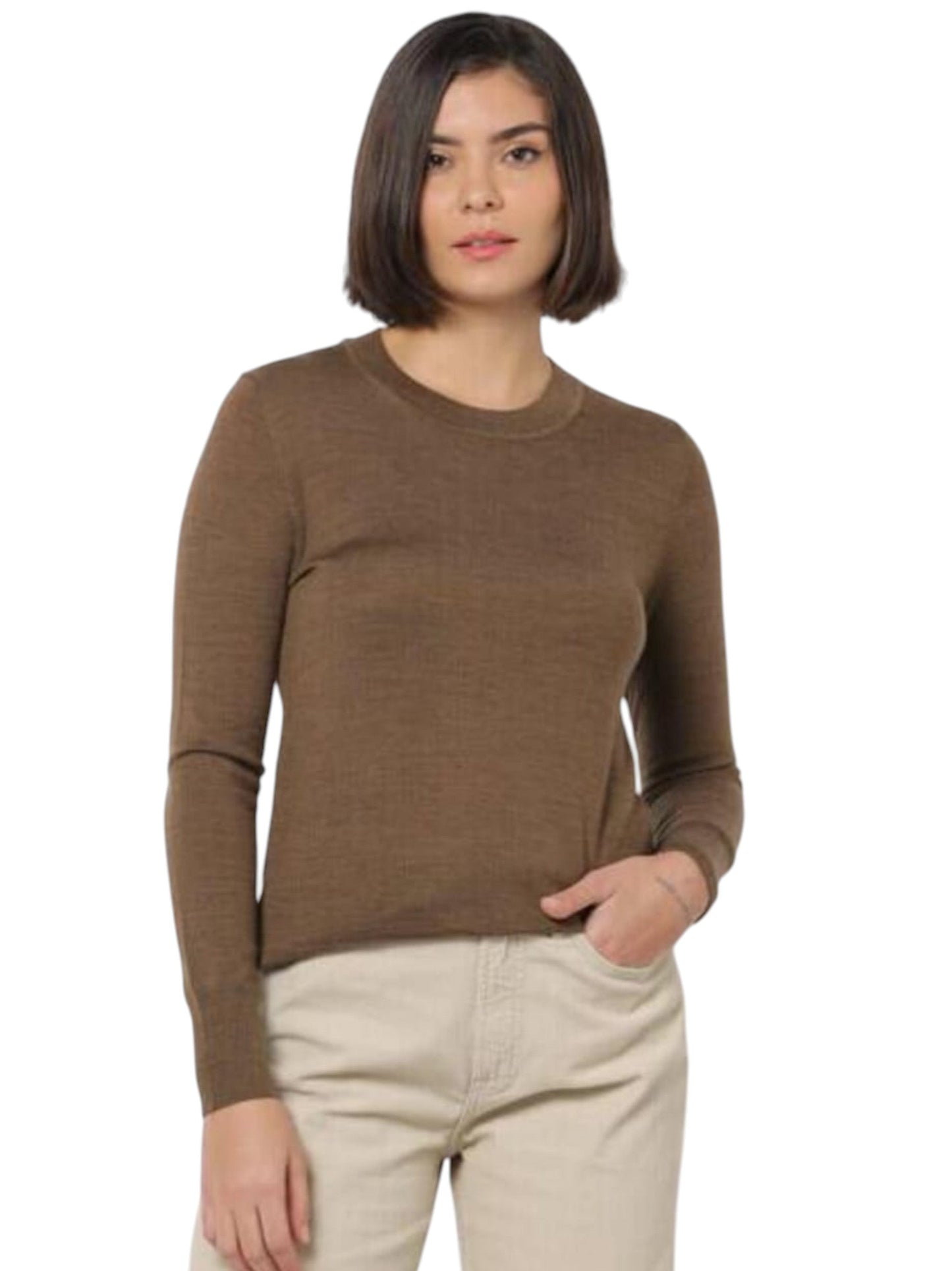 Women's Knitted Top,Brown