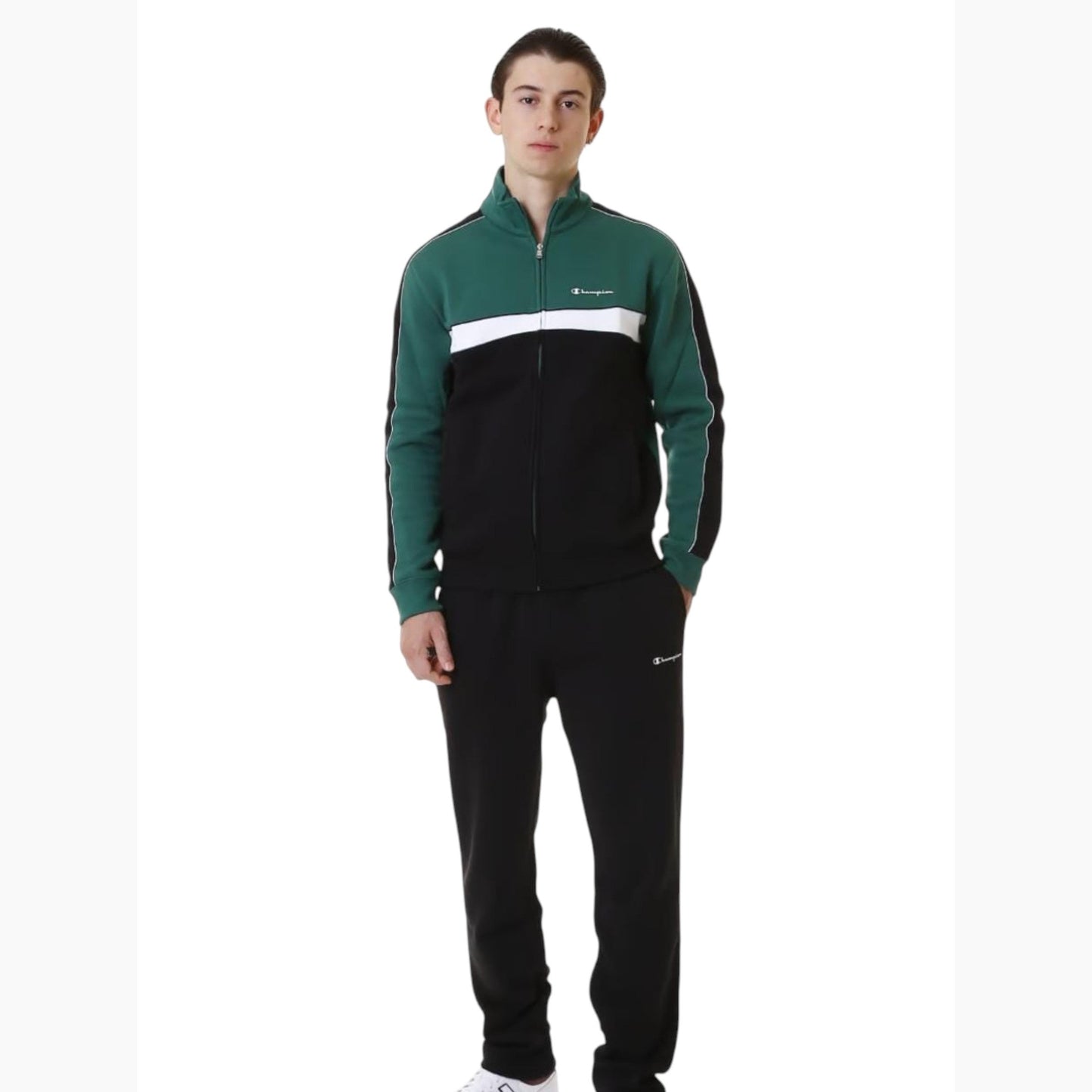 Men's Colorblocked Pajama Set,Black