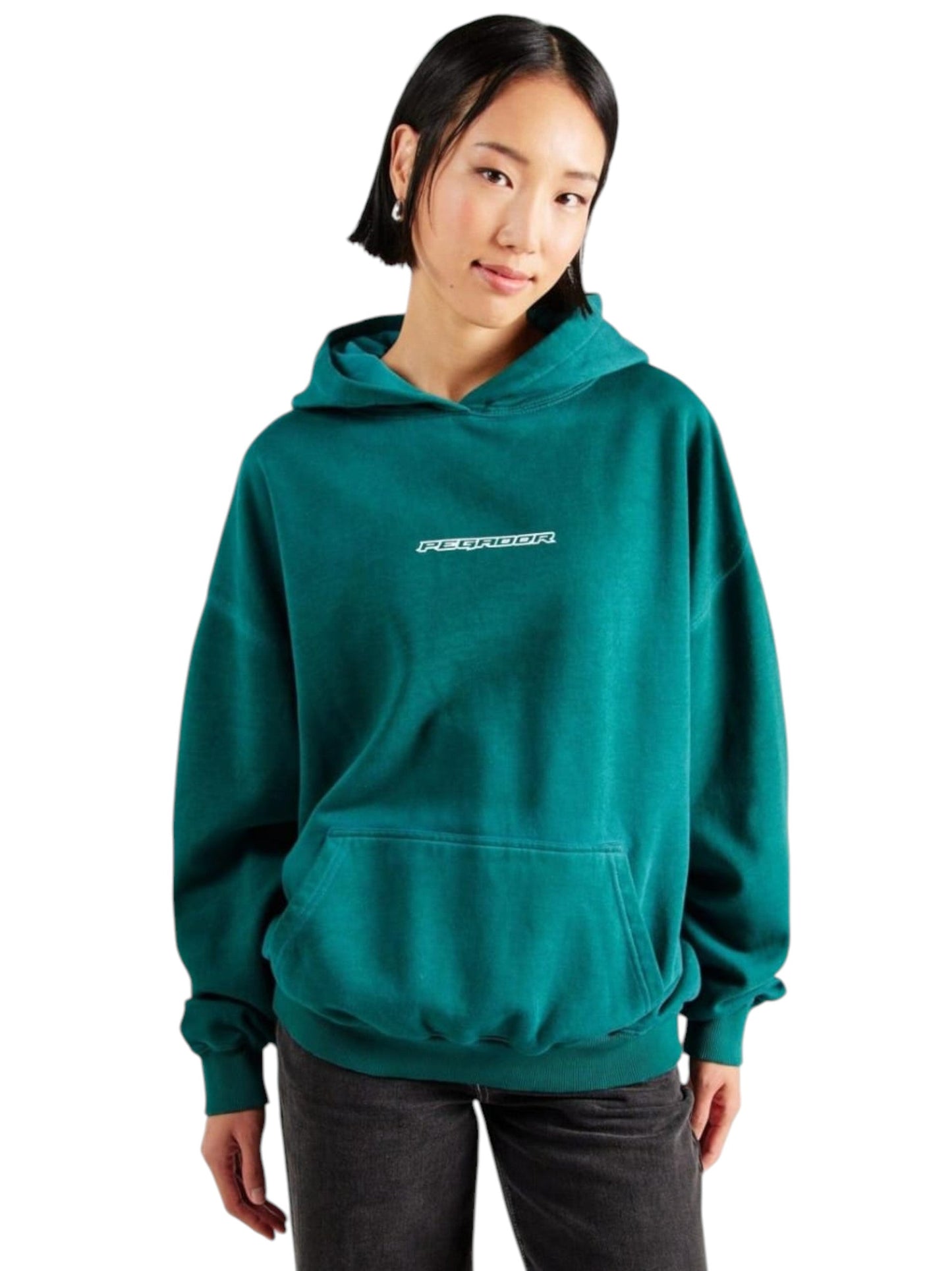 Women's Plain Hoodie,Green