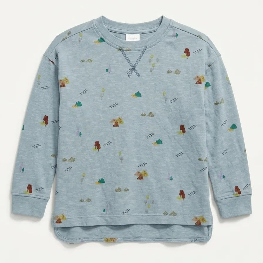 Zara Boy's Light Blue Printed Blouse | Zara In Lebanon