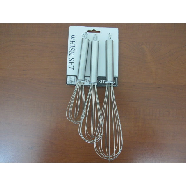 Stainless Steel Whisks Set of 3